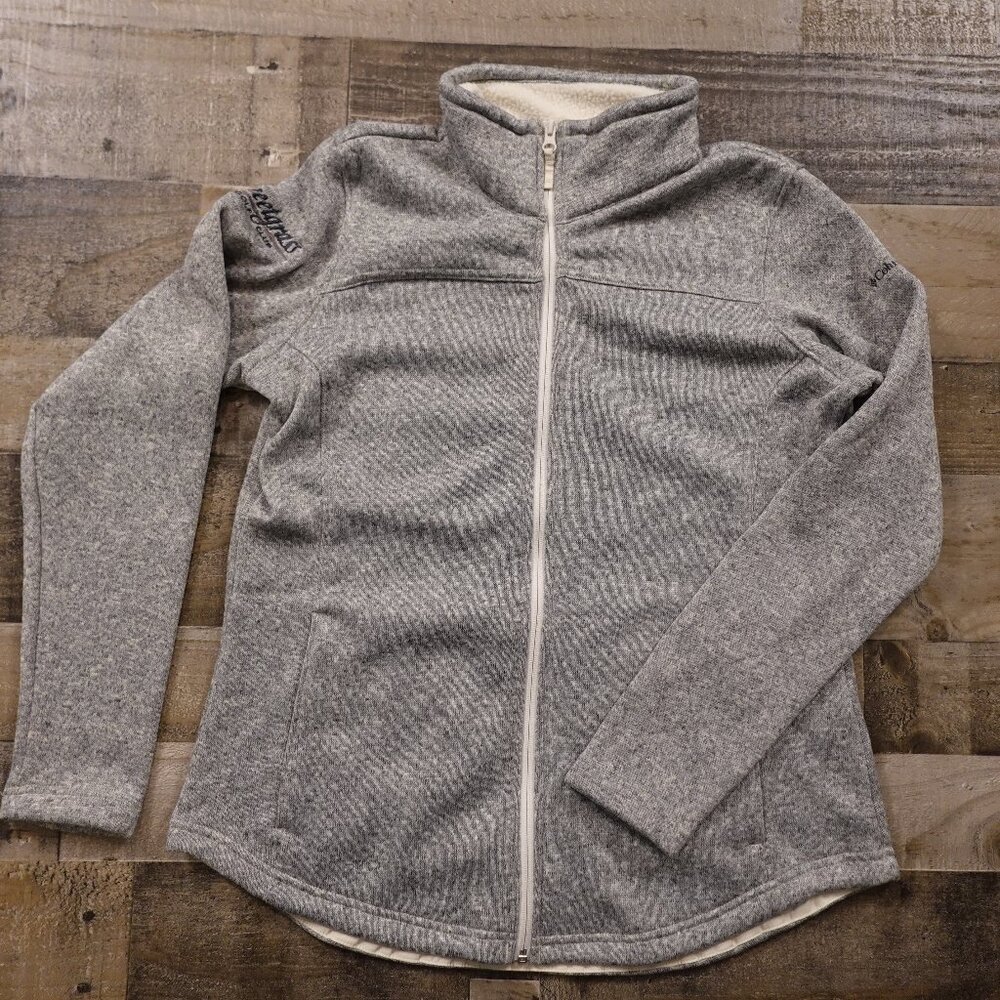 Columbia Canyon Point Full Zip Fleece‎ Jacket - Women's XL - Heather Gray